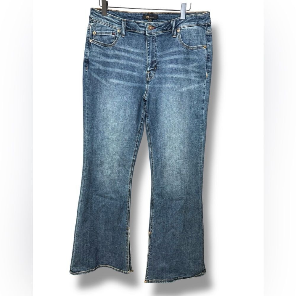 Frye Split Hem Flare‎ Jeans Size 14W Medium Wash